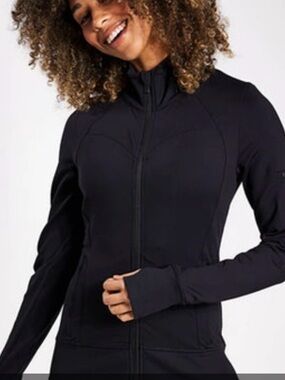 ALO Yoga Contour Jacket Black- Full-Zip Utility Jacket